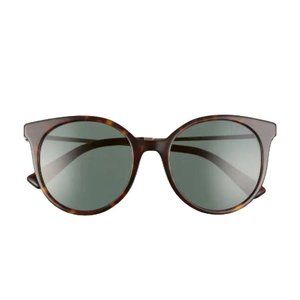 Valentino Womens Havana Brown Retro Cat Eye Gradient Sunglasses with Case NWT